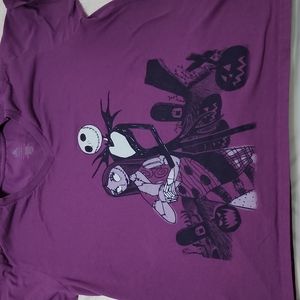 2XL Disney Jack and Sally purple t-shirt